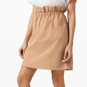 Lululemon Trip Taker Skirt Beech Wood Size 4